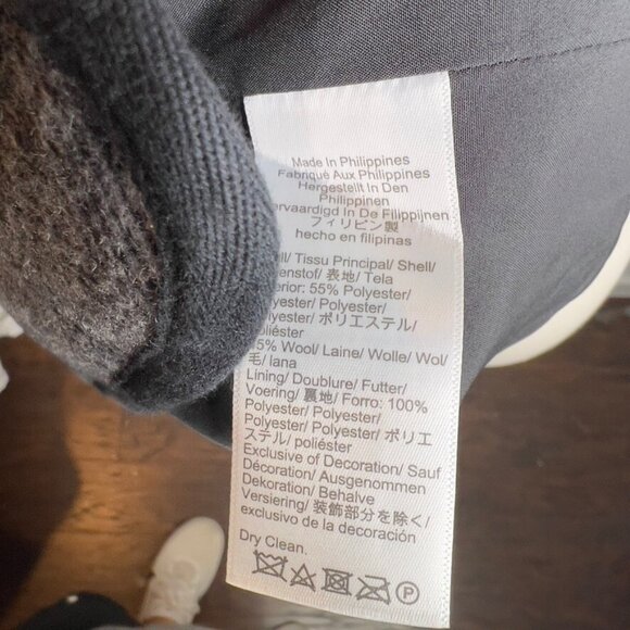 J.Crew $228 Wool Blend Herringbone Lady Jacket Grey Size 18 CB323 - Picture 8 of 10